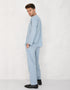 BAJU MELAYU PESAK MEGAT R/FIT (POWDER BLUE)